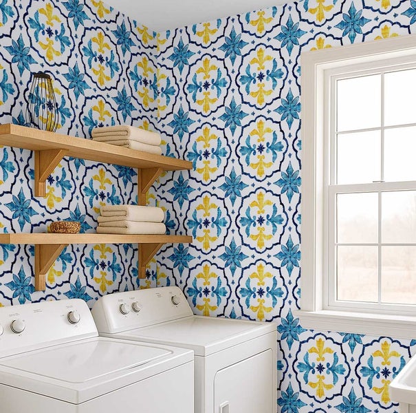 S4Sassy Geometric Design Walls Covering, Self-Adhesive Vinyl paper For Home Wall Carousel 9