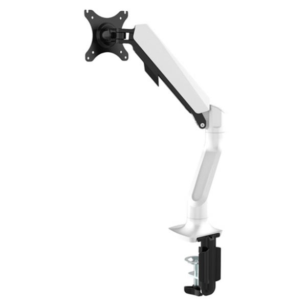 Loctek Pro Mount, 17"-30" Single Ergonomic Gas Spring Monitor Stand - White - Carousel 2