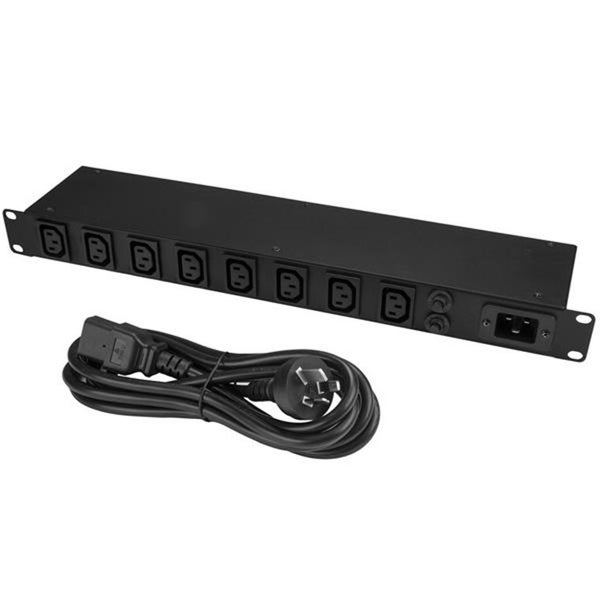 StarTech.com PDU08C13AU 1U 8-Port Rack-Mount PDU with C13 Outlets - 16 A - 10 Carousel 2