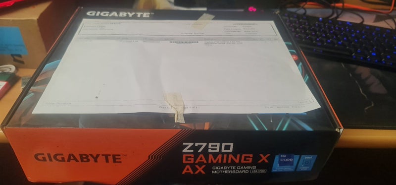 Brand New Gigabyte Z790 GAMING X AX (rev. 2.0) Unused63617470717698111