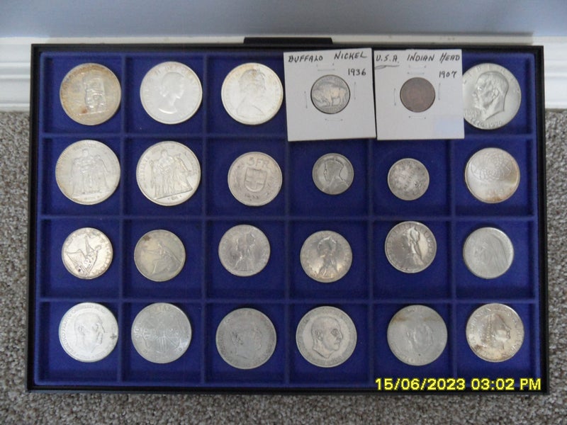 24 Silva Coins: France,Italy,Spain, & NZ Carousel 1