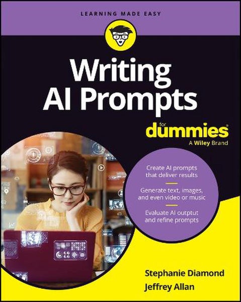 Writing AI Prompts For Dummies by Stephanie Diamond - Paperback Carousel 1