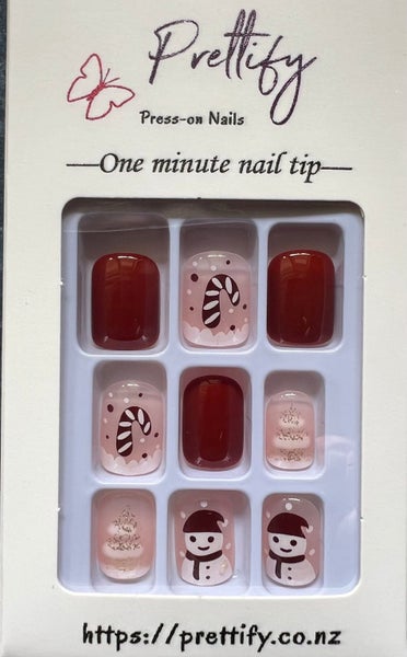 Christmas - Press on Nails 24pcs #R620 Carousel 1