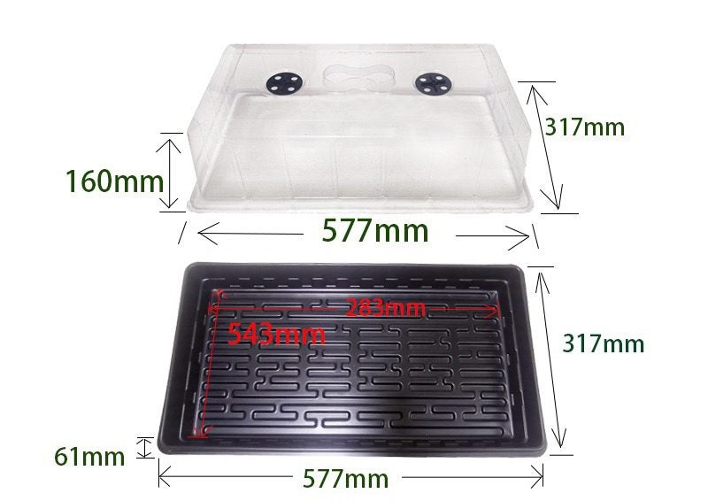 Propagation Tray Set (Perfect Size For Typical Seedling Trays) Carousel 7