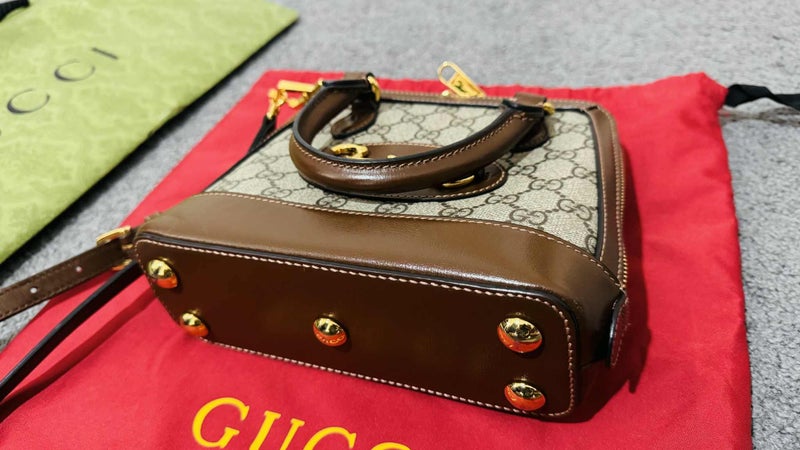 Gucci Horsebit 1955 Mini Top Handle Bag with shoulder strap63617769698947113