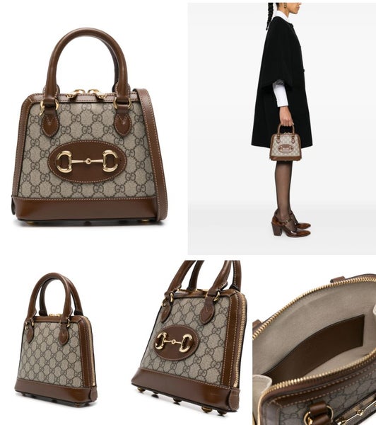 Gucci Horsebit 1955 Mini Top Handle Bag with shoulder strap63617769698947111