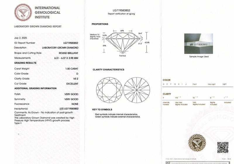 $1 RES ~ $1540 Retail * 1.00ct Diamond Round Brilliant (Lab) Carousel 9