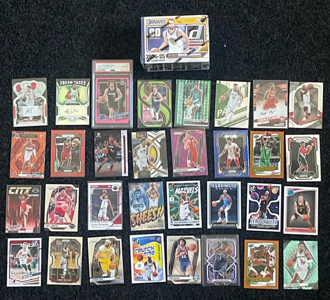 $1 Reserve NBA Card Lot: 11 Numbered, 3 autos, sealed box + more. READ descrip Carousel 1