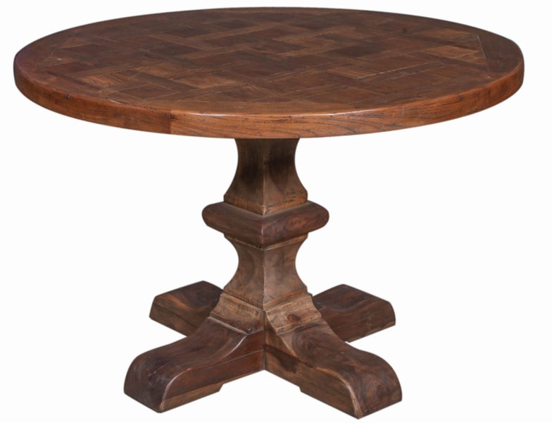 Manor Round Dining Table with Pedestal Base Carousel 1