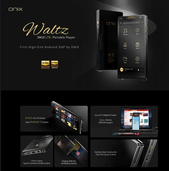 ONIX XM10 LTD AK4191EQ+AK4499EX Portable DAC Music Player Brand New Carousel 2