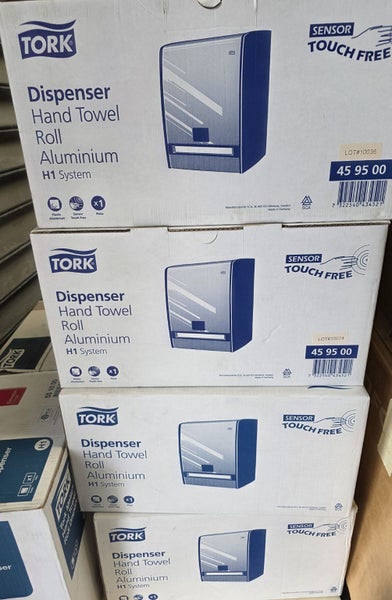 TORK HAND TOWEL ROLL DISPENSER ALUMINIUM SENSOR TOUCH FREE Carousel 3