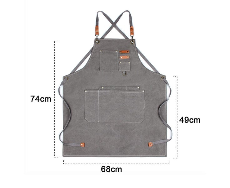 Split Apron with Adjustable Straps,Chef Apron-Cross Back Apron for Men Women Carousel 2