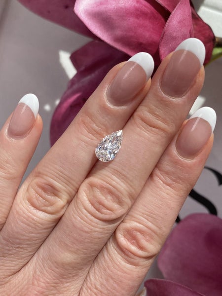 $1 RES ~ $4100 Retail * 2.00ct White Diamond Pear Brilliant VS2 Carousel 2
