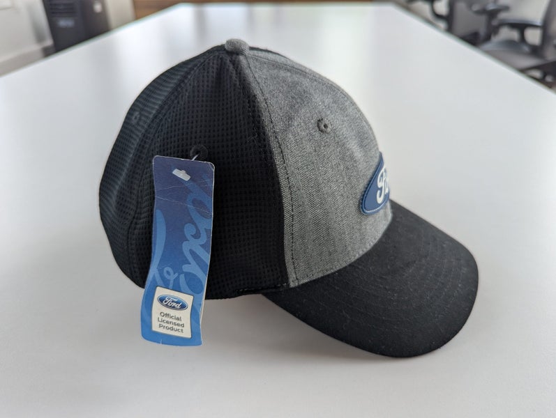 Official Ford Snapback Hat – Grey Herringbone & Black Mesh – BRAND NEW63617454908161111