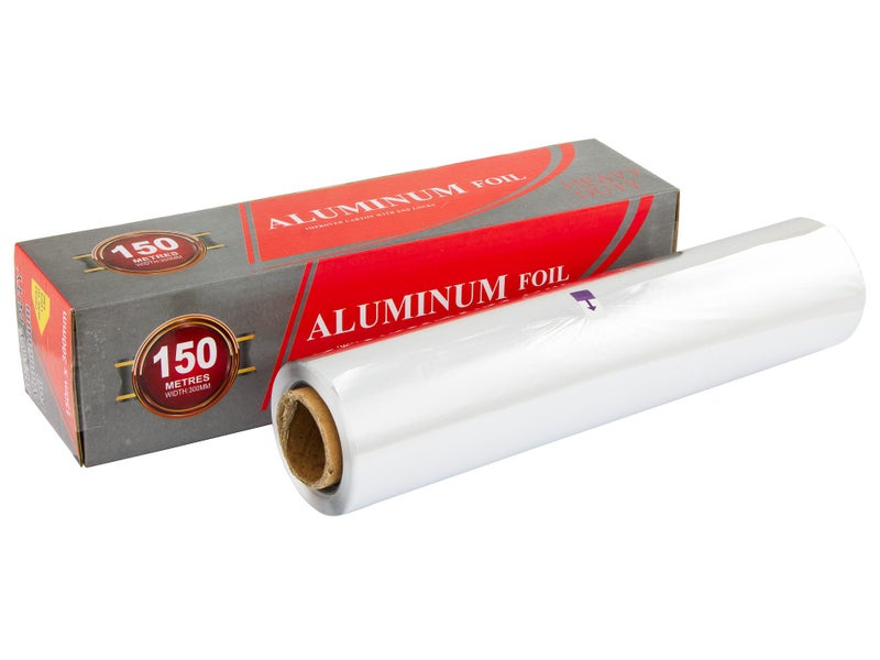 Heavy Duty Aluminium Foil 30cm x 150m x 15mu - Food Service Caterers Roll Carousel 1