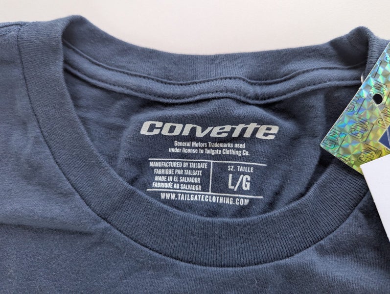 Official - Chevrolet Corvette T-Shirt – Dark Blue - Size L – BRAND NEW63617455154433112