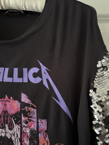 Metallica Sequin Crop Tee63617618380417111