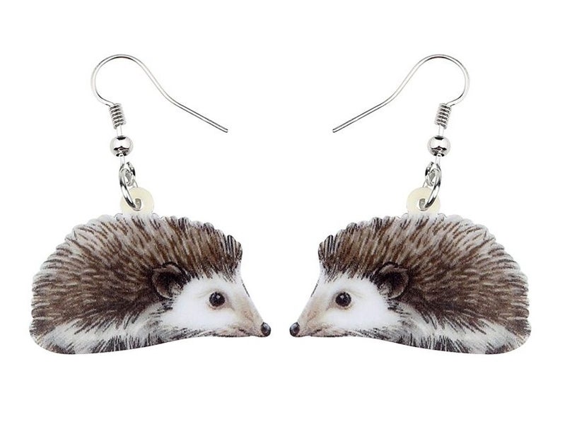 Hedgehog Dangle Earrings | 46x34mm | Gift Boxed Carousel 1