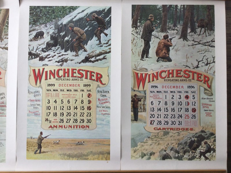 Winchester Calendar Prints 1967 x6 Carousel 2