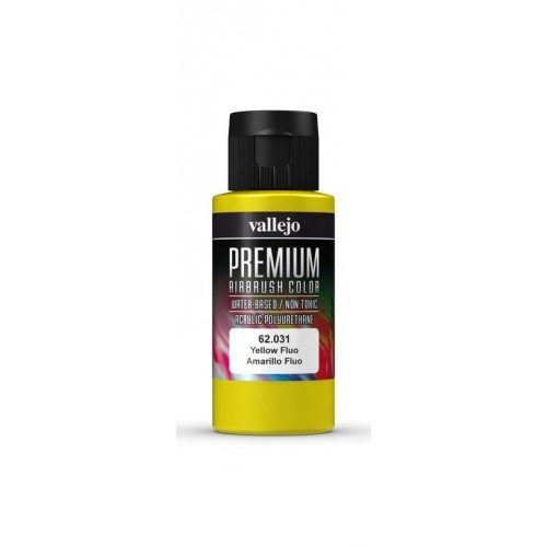 Vallejo - Premium Colour - Fluorescent Yellow 60 ml64174380296193110
