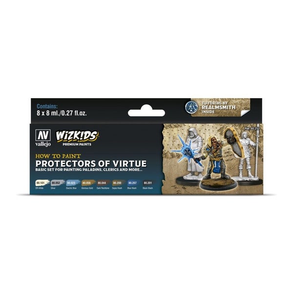 Wizkids Premium Paint Set by Vallejo: Protectors of Virtue64211371163649110
