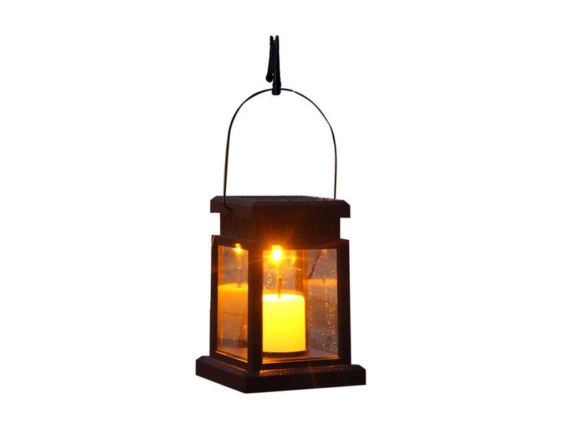 Solar Candle Hanging Light Garden Solar Lantern, Patio Hanging Light, Yard Lamp Carousel 1