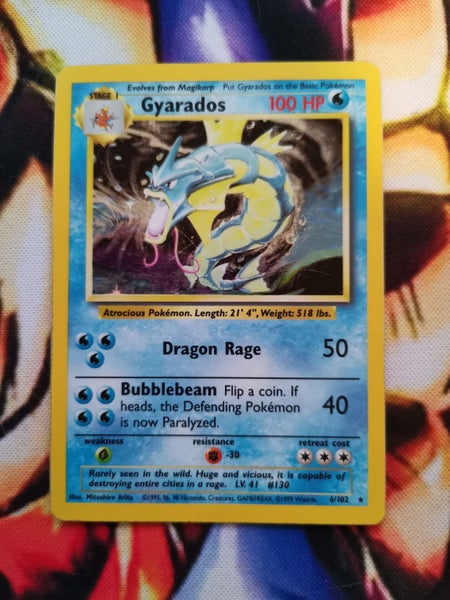 Gyarados - Base Set WOTC - Holo Rare - 6/102 Carousel 1