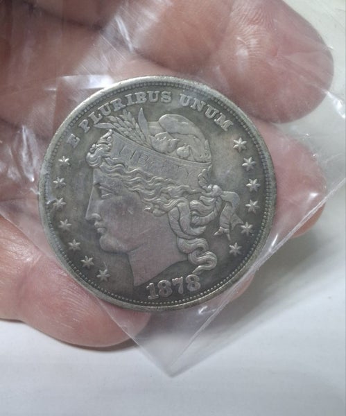 $1R: 1878 Morgan Dollar Style Decorative Coin – Retro Collectible- REPLICA Carousel 1