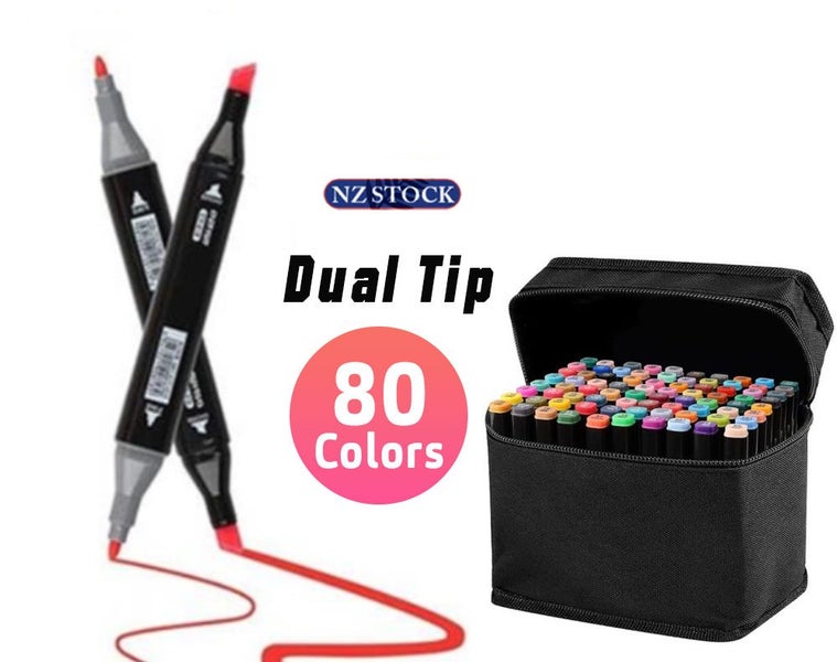 Dual Tip Paint Markers 80 Colors (Auckland Stock)64299395478275110