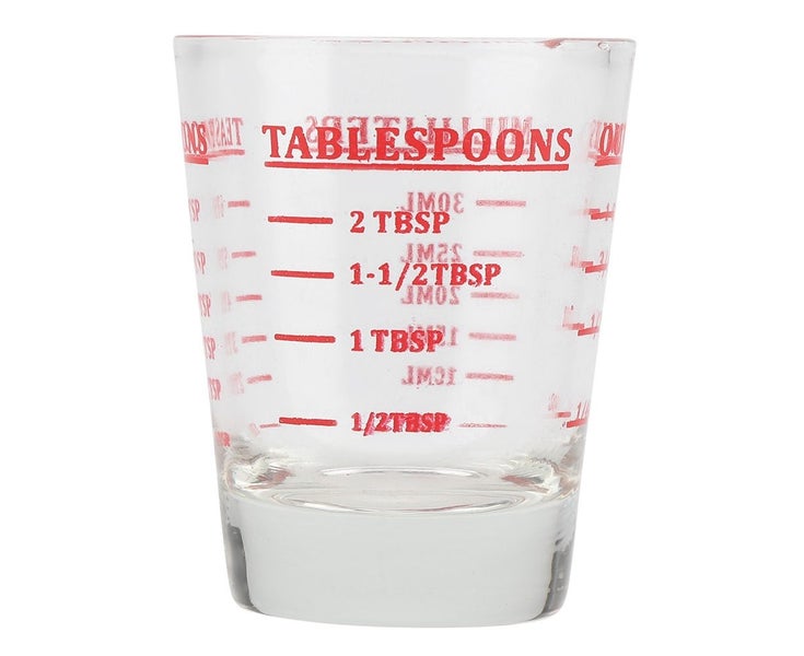 Small Glass Measuring Cup Oz / Ml / Teaspoon / Tablespoon 4 Scales 1ounce 30m Carousel 1