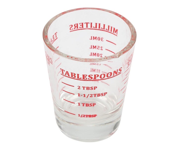 Small Glass Measuring Cup Oz / Ml / Teaspoon / Tablespoon 4 Scales 1ounce 30m Carousel 5