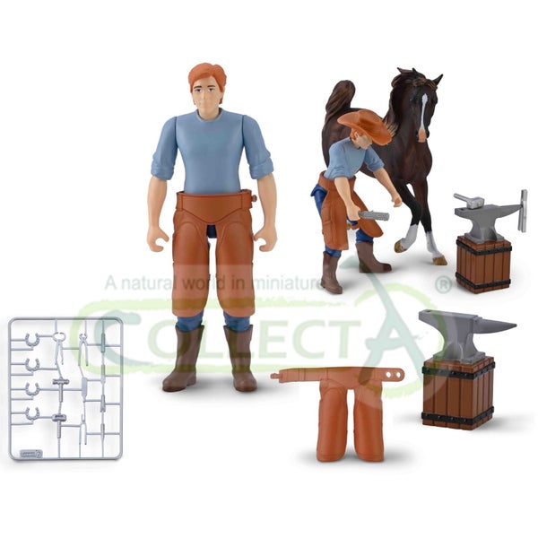 CollectA Blacksmith with Horse Accessory Set Carousel 2