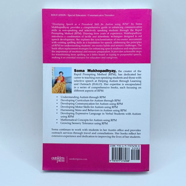 Developing Speech as a Procedural Skill for Autism by Soma Mukhopadhyay64455514552578111