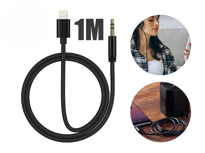 iPhone Lightning to AUX Cable (OVER STOCKED) Carousel 2
