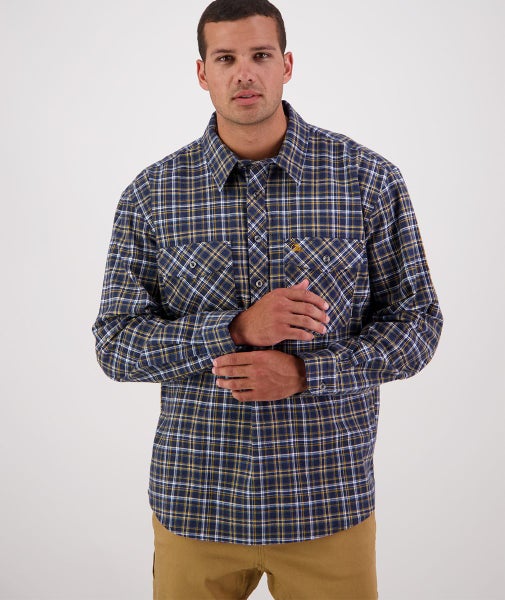 Swanndri Egmont Closed Front Shirt Twin Pack - Sizes S to 3XL - Assorted Colours Carousel 1