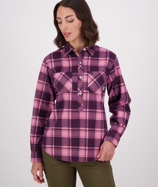 Swanndri Womens Egmont Closed Front Shirt Twin Pack - 8 to 18 - Assorted Colours Carousel 2