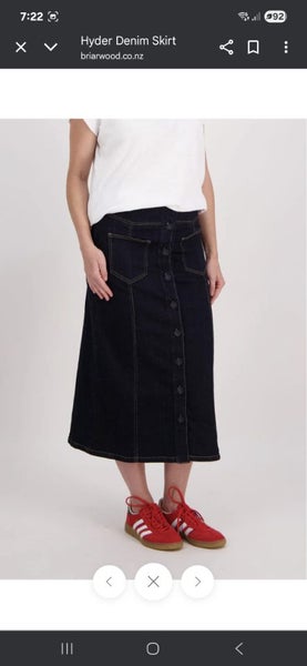 Briarwood Denim Midi Skirt Winter 2563617468714499111