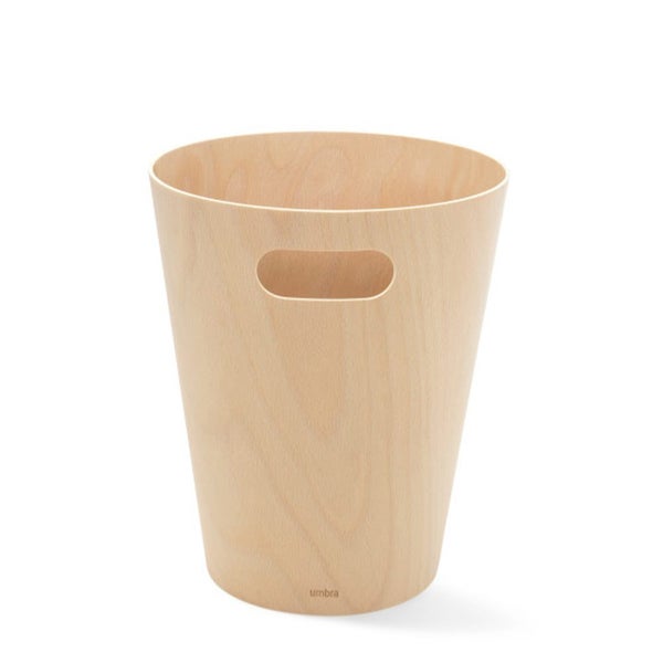 Umbra Woodrow Trash Can (7.5L) Natural Carousel 2