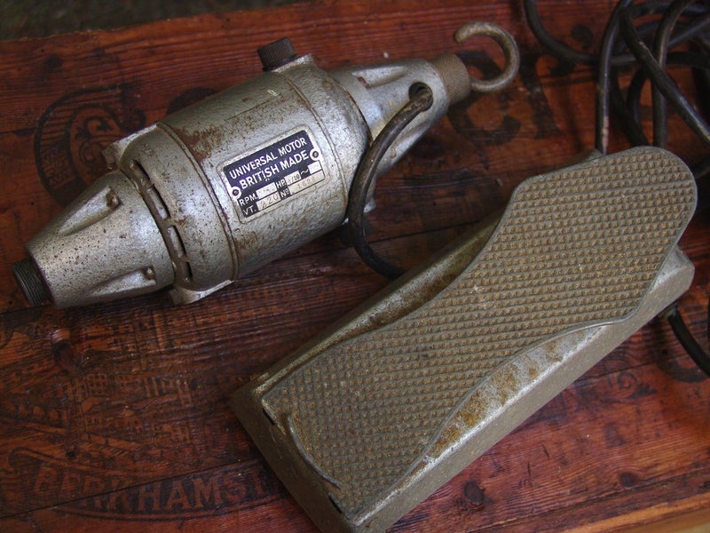 Vintage DIE GRINDER / DREMEL - With TREADLE - ENGLAND - $1R Carousel 1