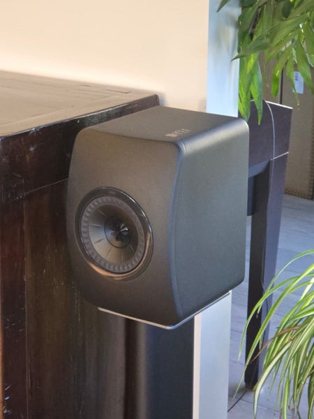 KEF LS50 All Black Edition Speakers + Matching Stands – As New63617470331395114
