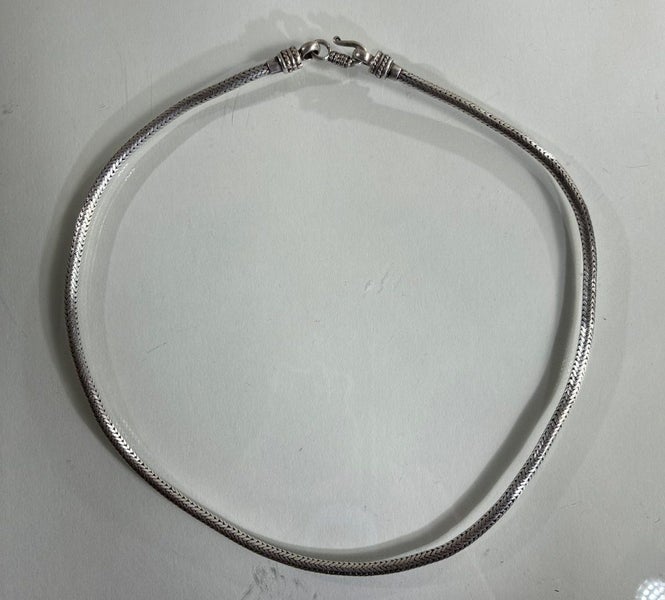 Artisan Foxtail Silver Torque Necklace – G.S Marked, 34g Carousel 2