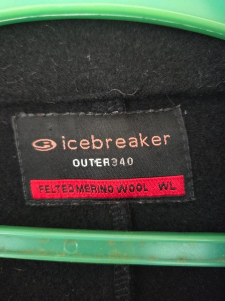 Icebreaker felted merino 340 zip front sz WL Carousel 2