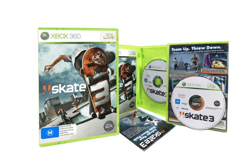 SKATE 3 (Xbox 360 - ORIGINAL PRINT) *MINT COMPLETE* Carousel 1