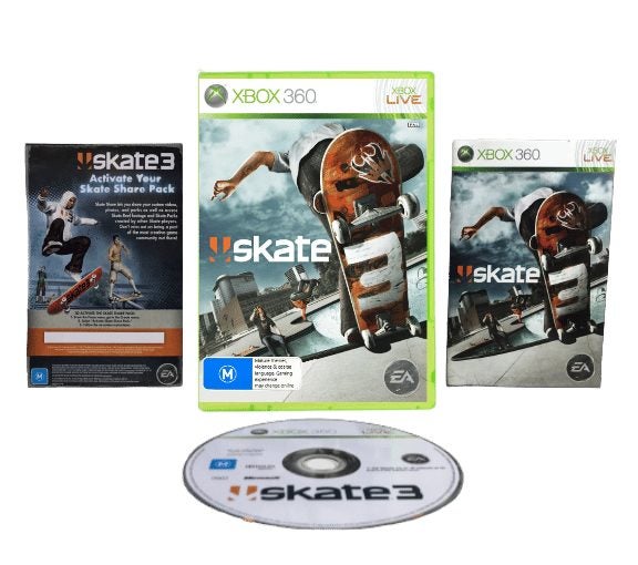 SKATE 3 (Xbox 360 - ORIGINAL PRINT) *MINT COMPLETE* Carousel 2