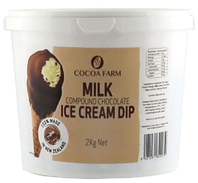 Cocoa Farms Chocolate Ice-Cream Dip. Milk or Dark. 2kg. Carousel 2