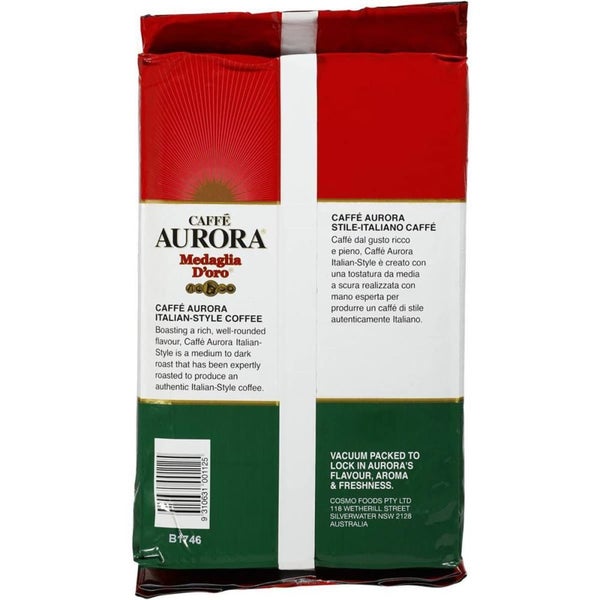 Café Aurora Italian Style Ground Coffee. 1kg. Carousel 2
