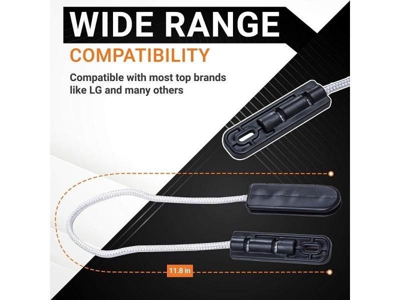 2Pack 4933DD3001B Dishwasher Door Hinge Cable Assembly For LG Dishwashers Carousel 1