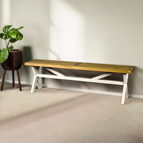 Byron Recycled Pine Bench Carousel 1