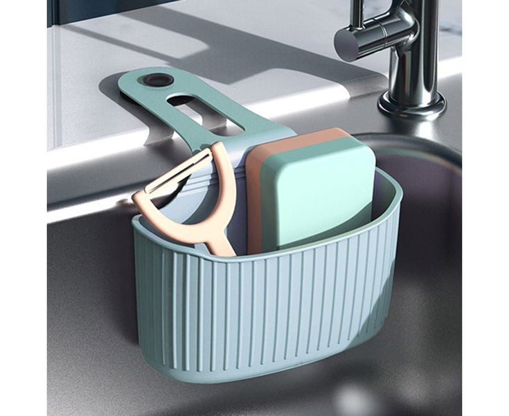 Suction Cup Kitchen Gadget Organizer Sink Shelf Drainer Shelf Sponge Holder(B Carousel 3