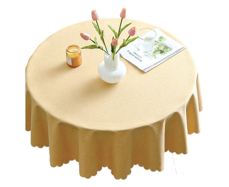 Waterproof microfiber tablecloths, round tablecloths for outdoor and interior Carousel 1